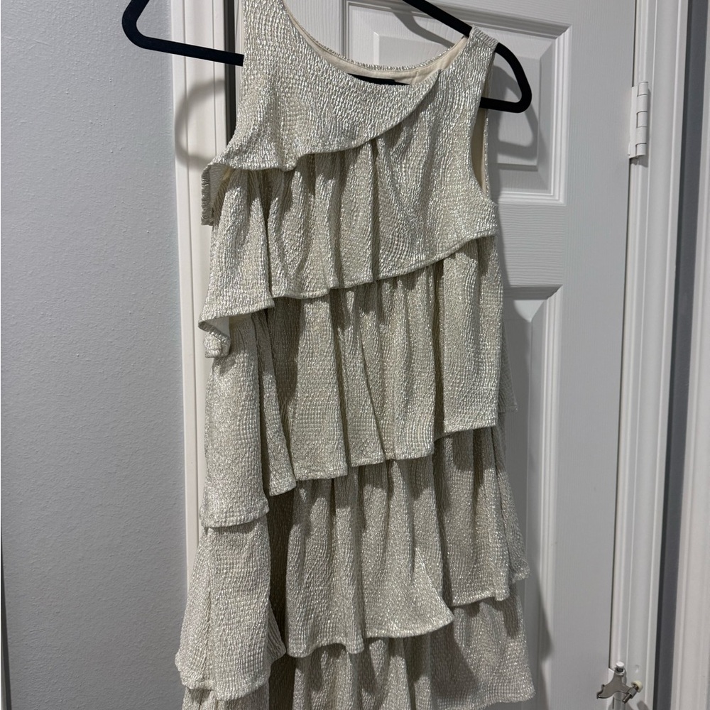 GAP Cream Tiered Kids Casual Dress